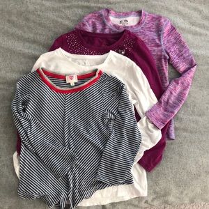 COPY - 🧋Bundle 3 for $10- 4 pairs of Girls sz 7 long sleeve shirts